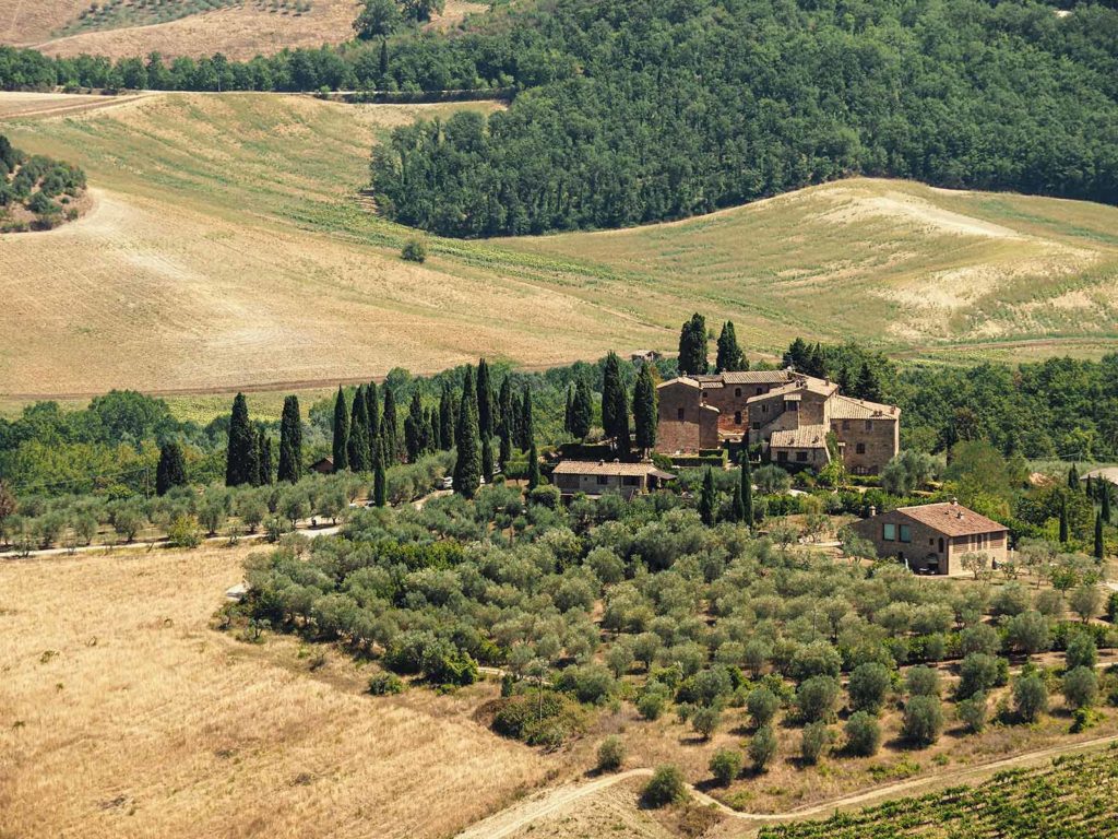 The view from the tower in San Gimignano is a must on your travel bucket list. You can see all over Tuscany.