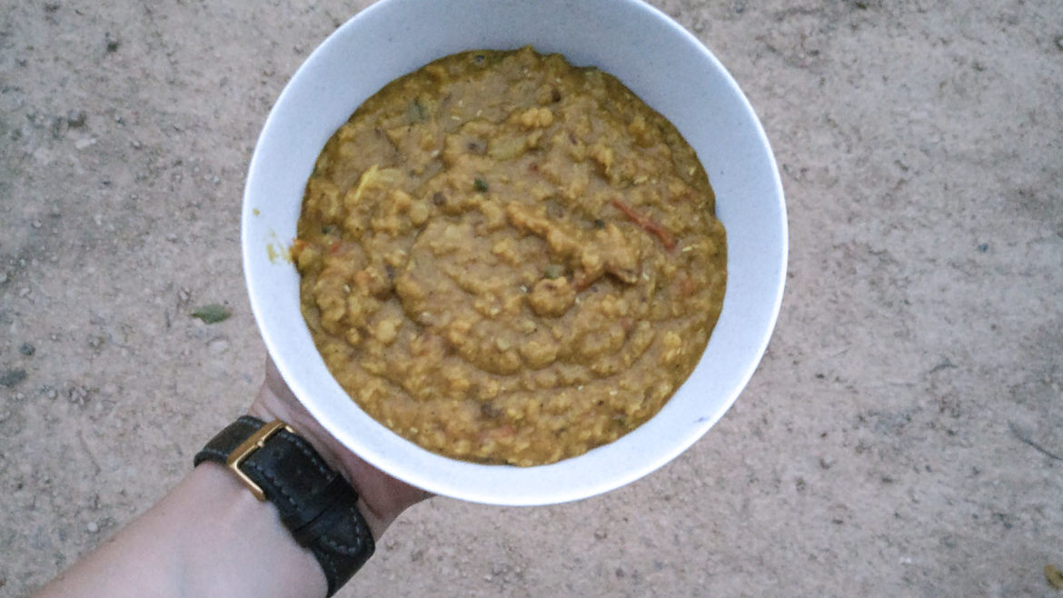 How to cook the best Indian Dhal on a road trip
