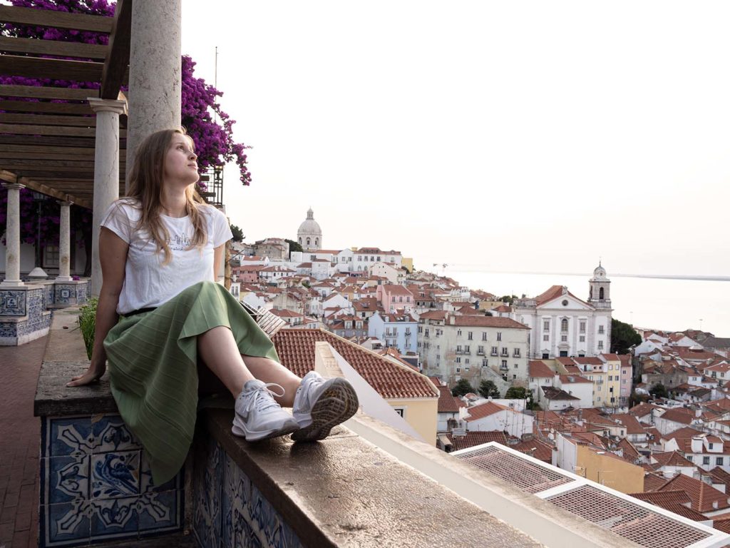 Getting up early for sunrise in Lisbon is a must for us When in a new city on our travels, we always get up early for sunrise