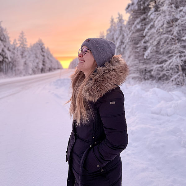 The colors of the sky in winter in Finland are insanely beautiful. Totally recommend travelling to Finland in winter.